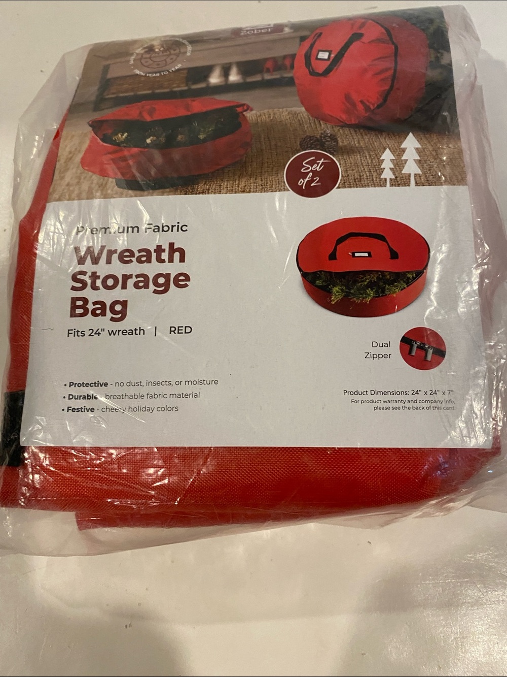 NIP Wreath Storage Bag